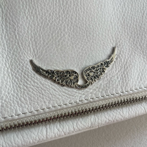 Zadig & Voltaire White Clutch with Silver Chain - Picture 5 of 10